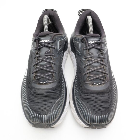 Hoka One One Bondi 7 Women’s Size 10.5 Black & White Running Athletic Sneakers - Picture 2 of 9